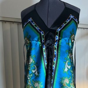 Muti Color Silk Scarf Dress by Baba size small